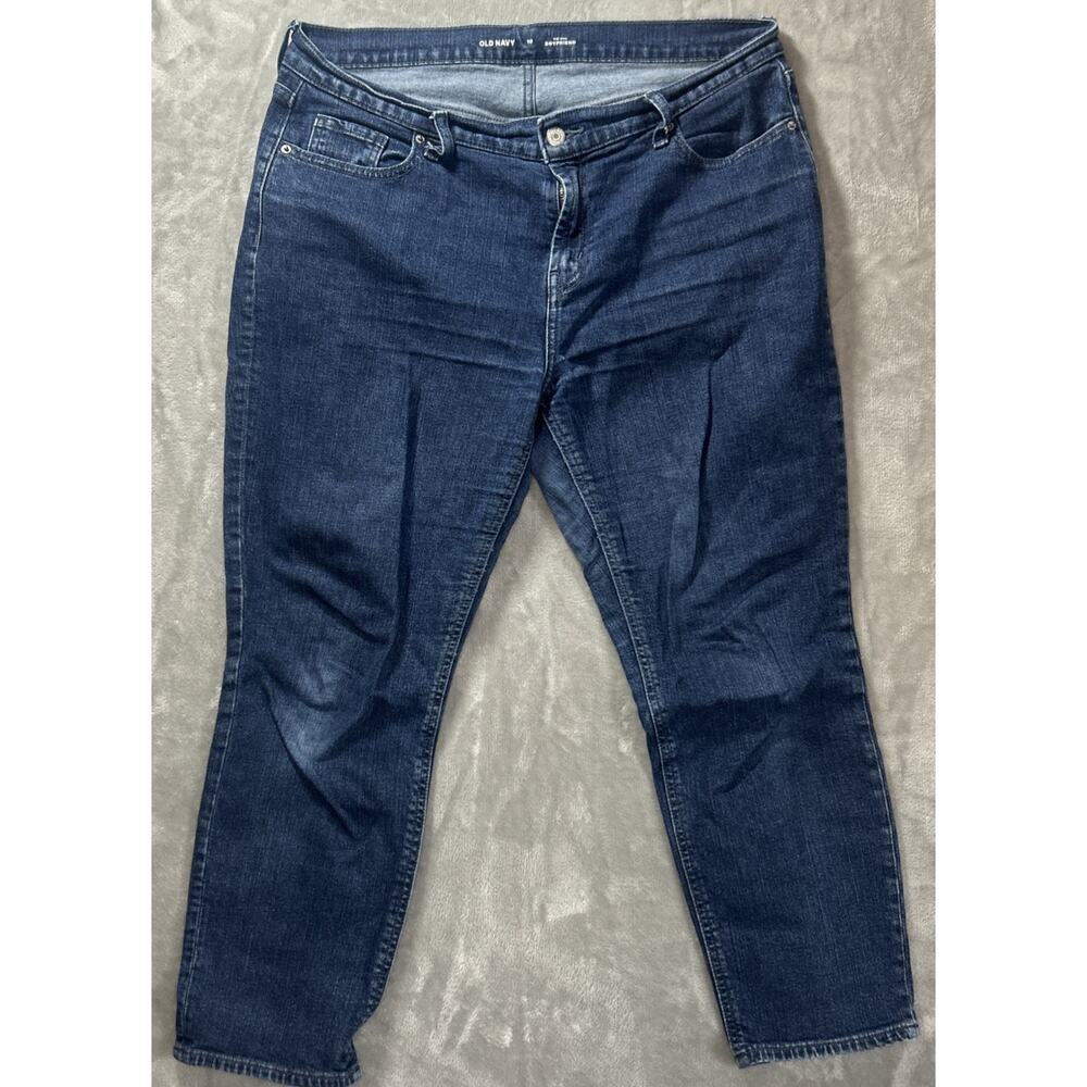 Old Navy Jeans Womens 10 Mid Rise Boyfriend W Onyx Americana Casual Preppy